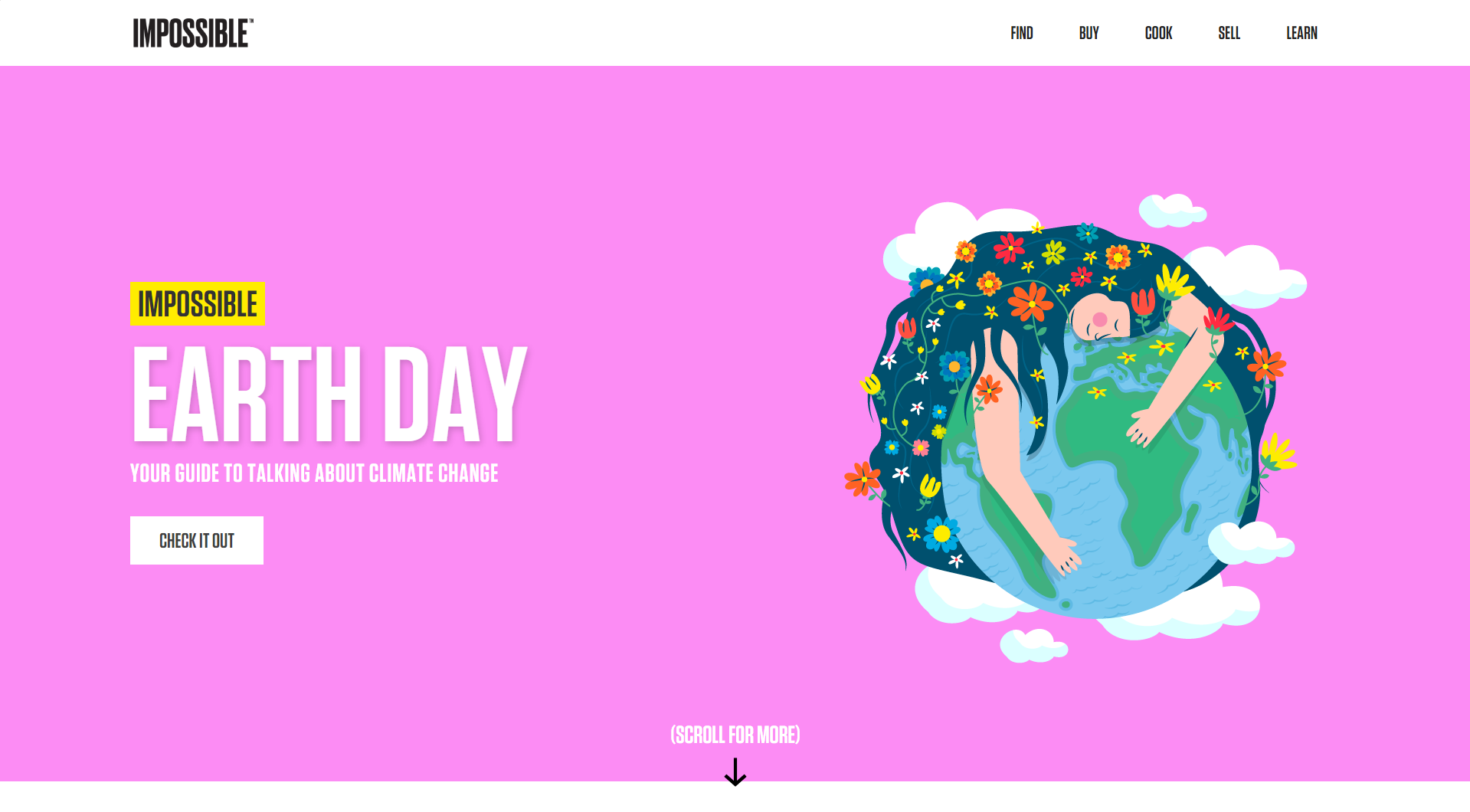 Earth day website design